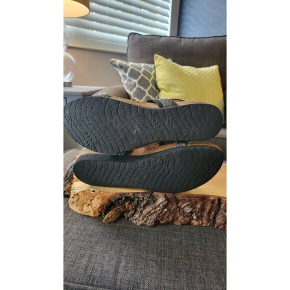 ABEO Biosystem T Strap Slingback With Buckle Leather Upper Size 11 Sandals - Picture 8 of 12